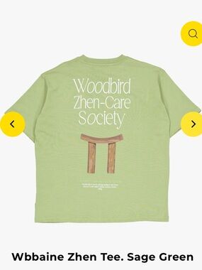 Woodbird WBBaine Zhen-Care Society Sage Green Graphic T-Shirt Men’s XL
